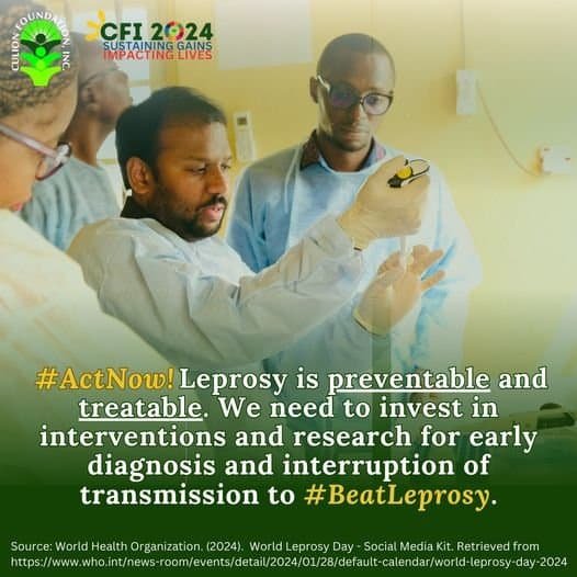 Leprosy is preventable and treatable. Suffering from leprosy is needless.