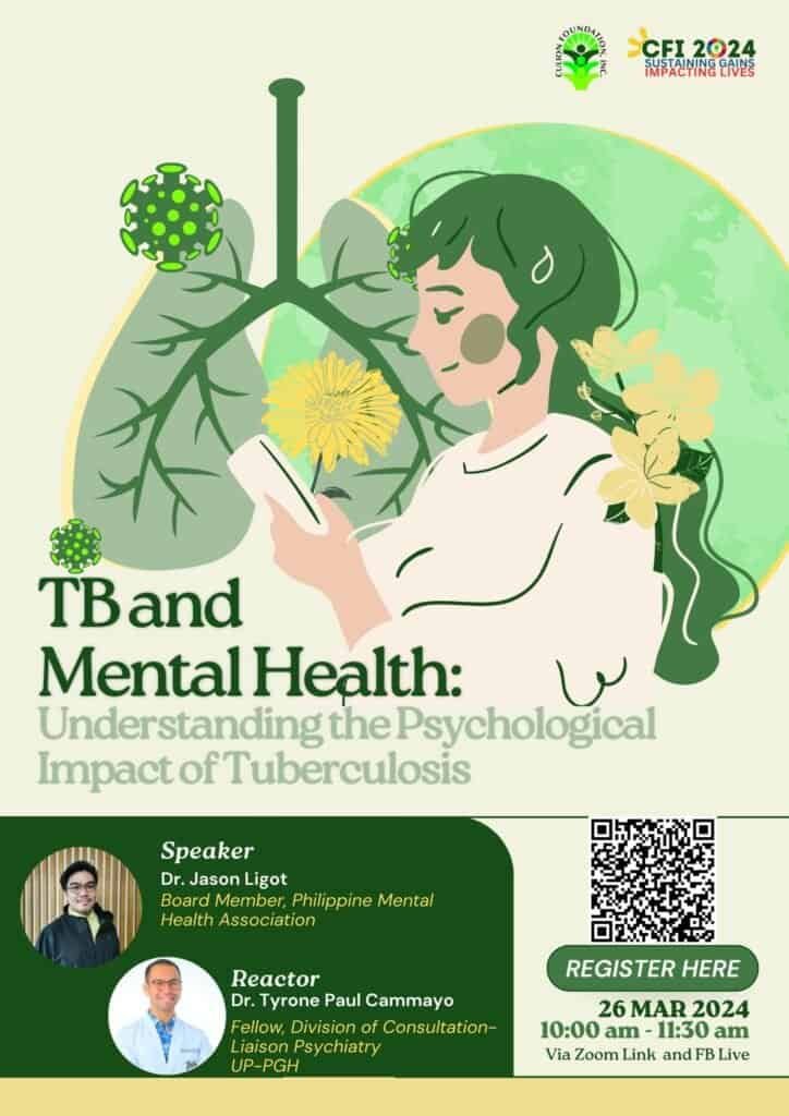 Join Our Webinar on March 26: Exploring the Psychological Impact of Tuberculosis on Mental Health