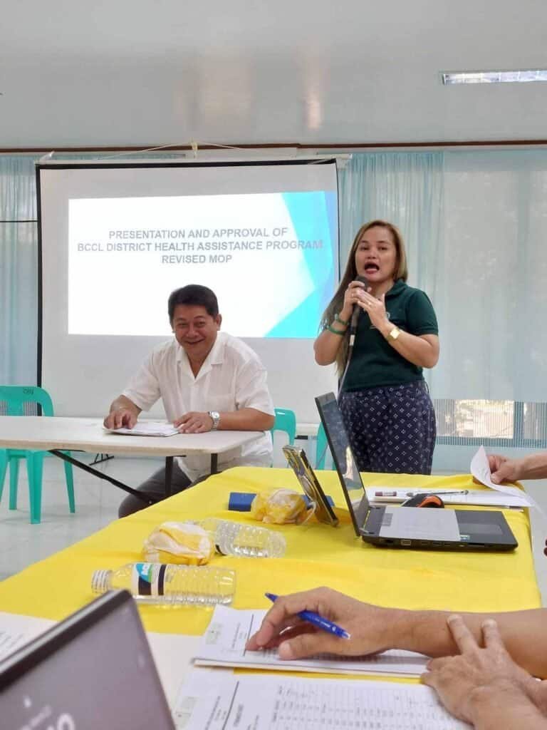 Ms. Dolina Tabla Advocates for Health Initiatives at BCCL District Health Board Meeting in Coron, Palawan