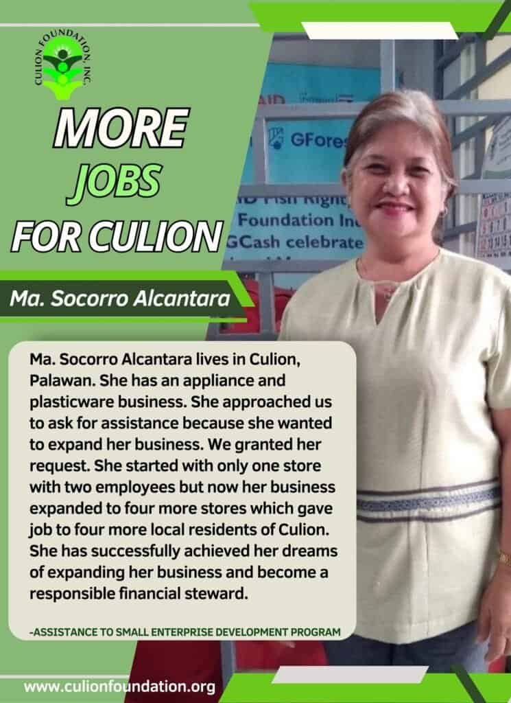 Ms. Socorro Alcantara’s Journey with CFI’s Small Enterprise Development Project