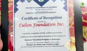 Photo from “CFI Honored for Advancing Local TB Program in Batangas During Lung Month Celebration”, image 2