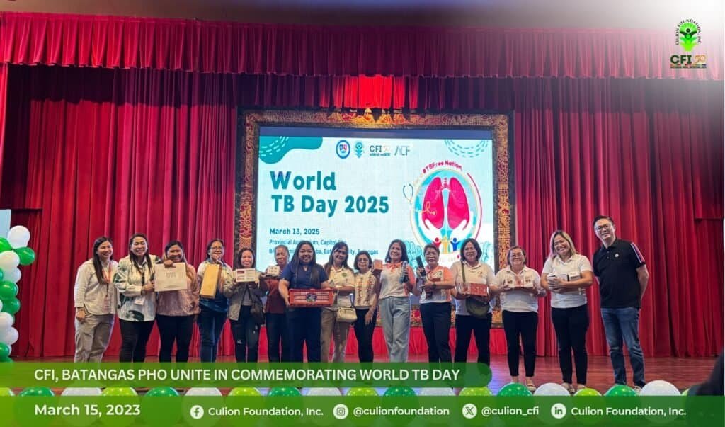CFI and Batangas PHO Mark World TB Day 2025 with Unified Push for TB Prevention and Care