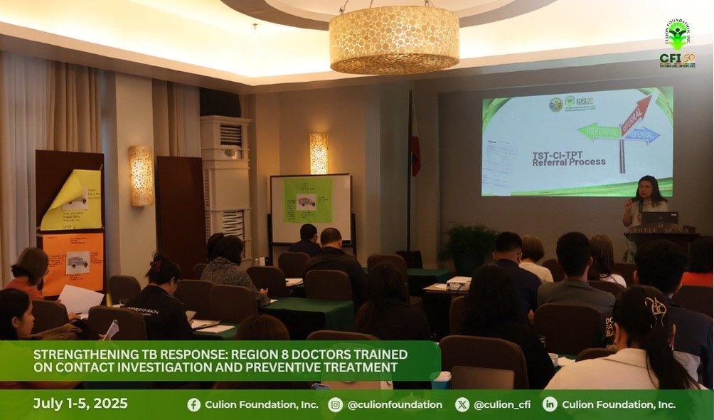 CFI Conducts Capacity-Building Workshop on TB Contact Investigation and Preventive Treatment for Region 8 Doctors