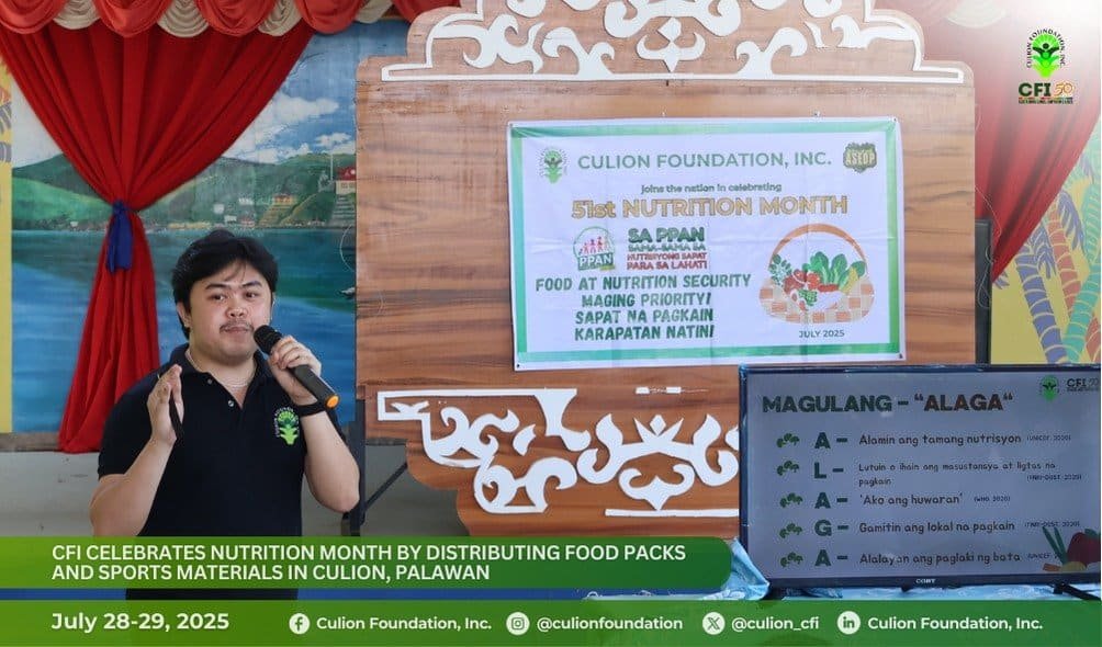 CFI celebrates Nutrition Month by distributing nutritious food and sports materials in Culion, Palawan