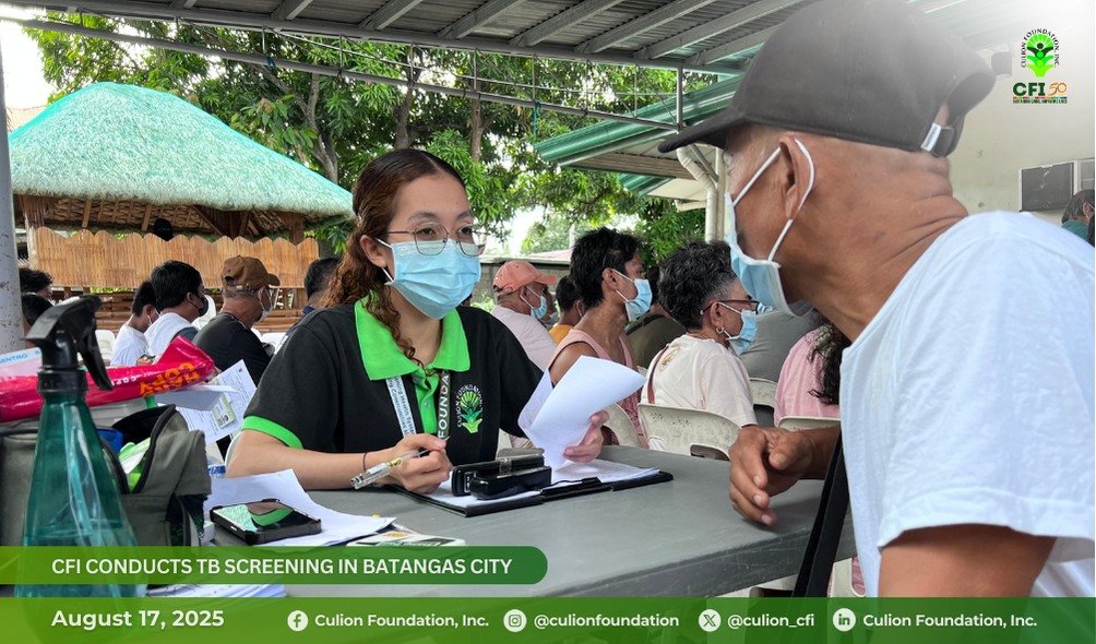 CFI conducts TB screening in Batangas City