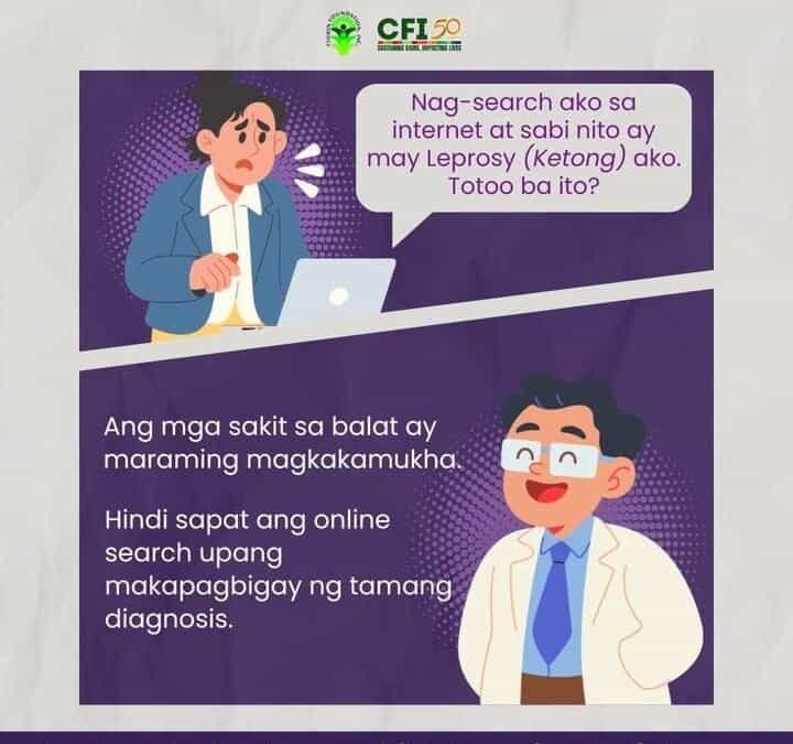 Nag-search ako… sabi may leprosy daw ako.