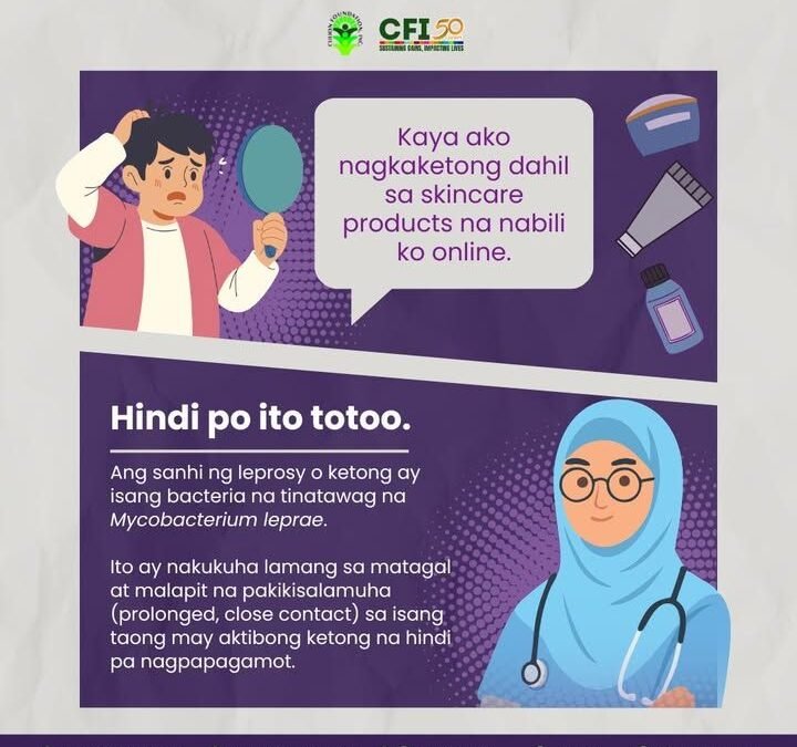 Skincare products = leprosy?