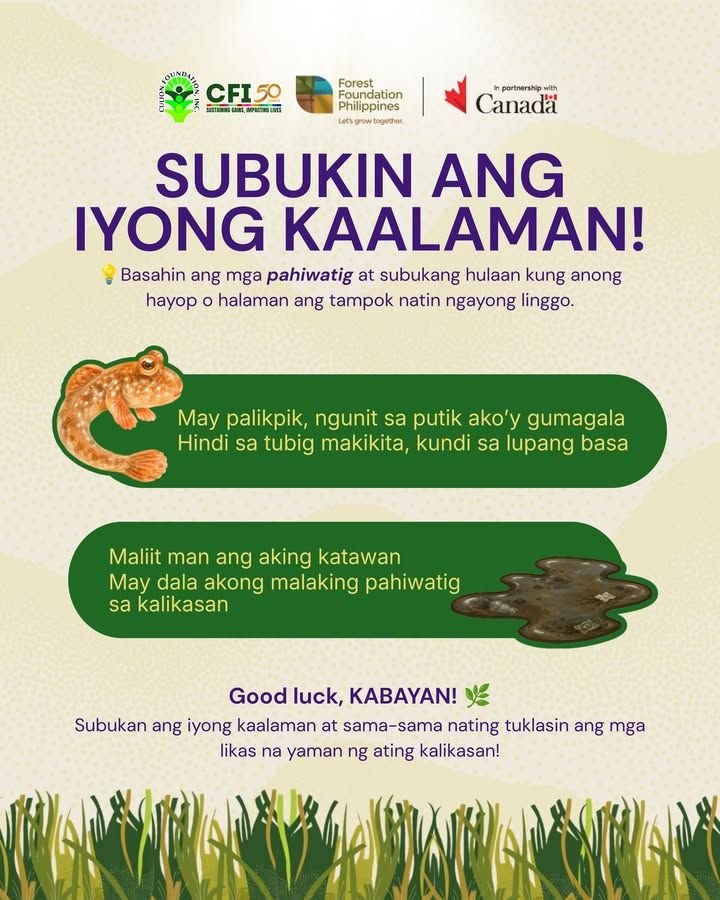 Photo from “Bagong Laro. Bagong Kaalaman. Bagong Kuwento ng Kalikasan!”, image 2