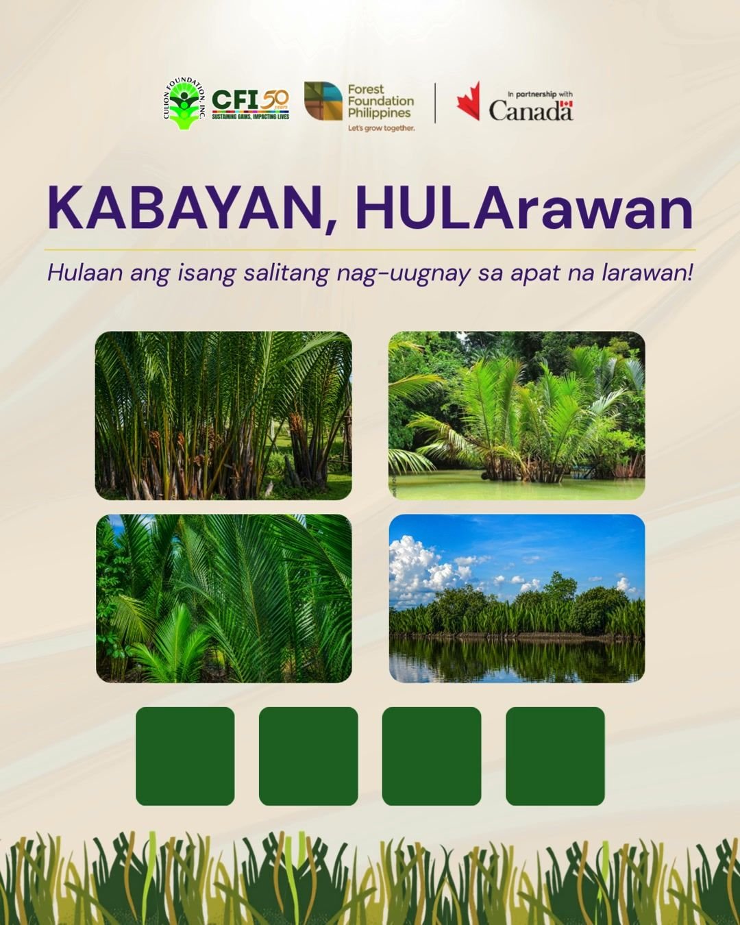 Apat na larawan. Isang salita. Isang panalo!